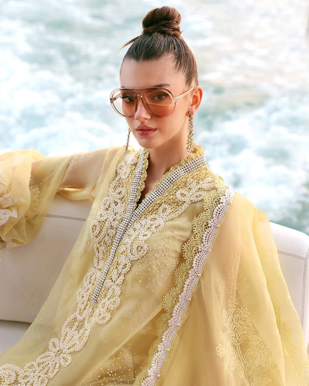 MARIA B LUXURY 3 Piece Embroidered Lawn Suit (Unstitched)