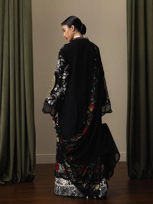 ZSJ SATORI – Stillness & Luxury | Embroidered Pima Lawn Unstitched 3-Piece Suit TAKUMI-D10
