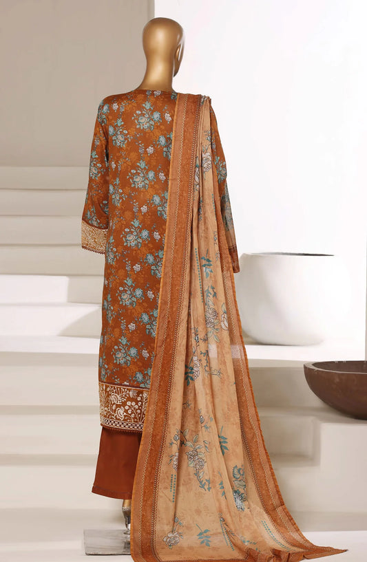 Sadabahar Signature Embroidered Lawn Stitched 3-Piece Suit – D-06 | Festive Collection