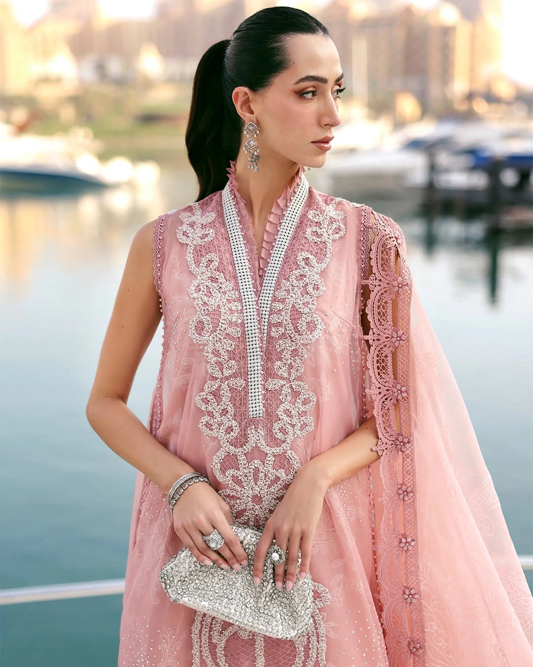 MARIA B LUXURY 3 Piece Embroidered Lawn Suit (Unstitched)