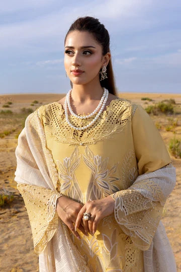 Rang Rasiya – Hoorain | Premium Laser-Cut Embroidered Lawn 3-Piece Suit