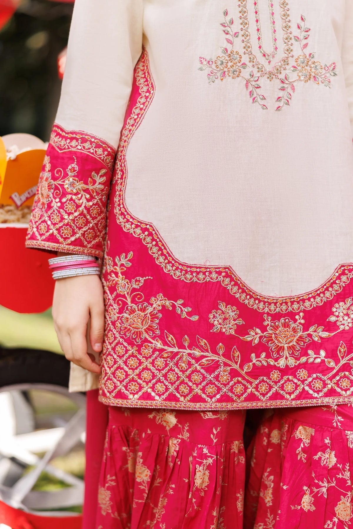 Garnet Embroidered Lawn Stitched 3 Piece Suit (Tickle Pink) | Summer Collection 2026