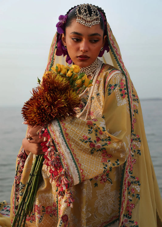 Hussain Rehar Luxury Lawn by Ochre – 3 Piece Unstitched Suit