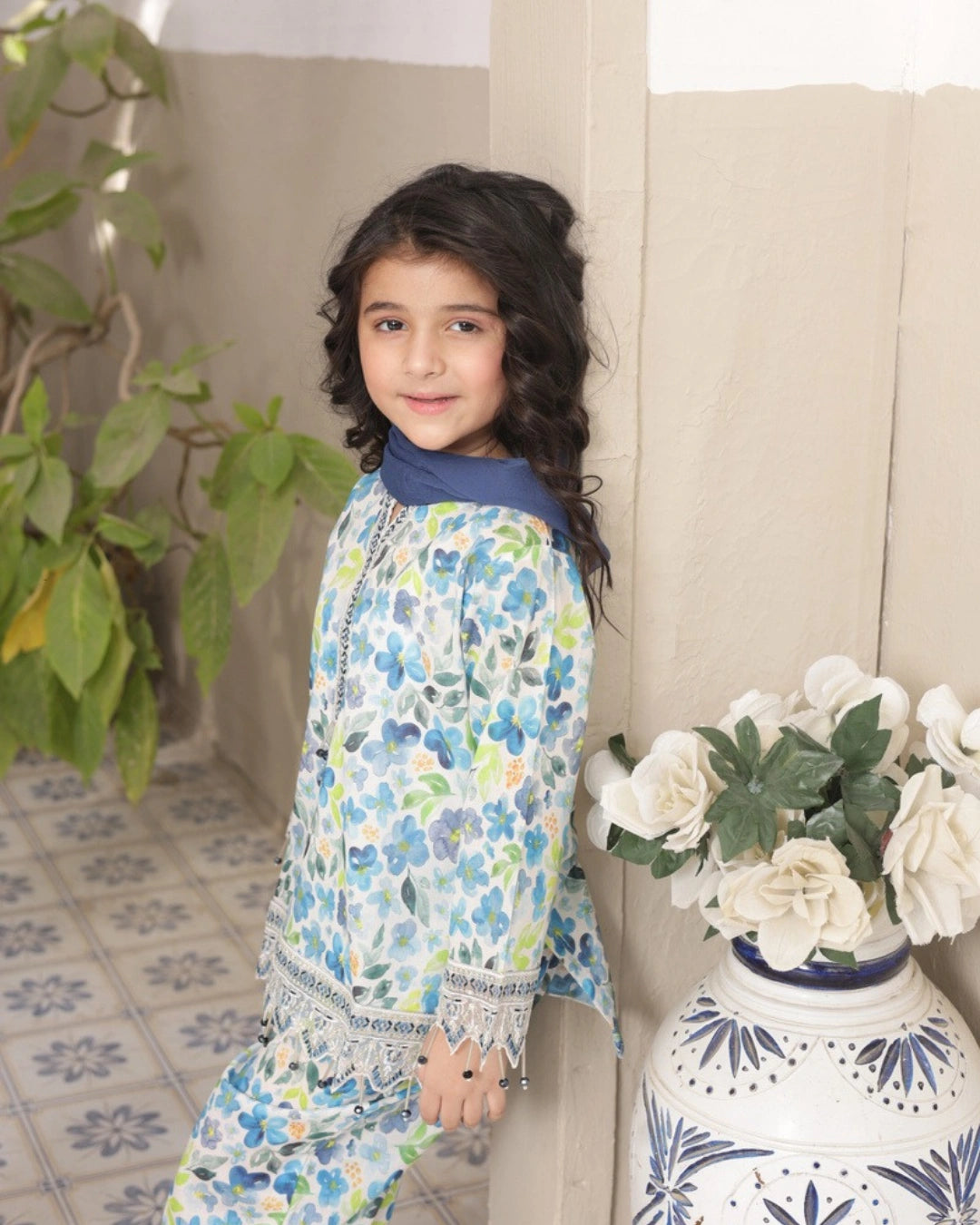 Shanzey Embroidered Lawn Stitched 3 Piece Suit – SHK-5304 (Off White) | Summer Collection 2026