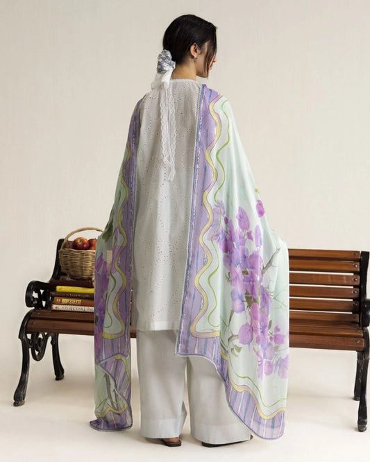 Coco By Zara Shahjahan Embroidered Lawn 3-Piece Unstitched Suit (Lune-2A)