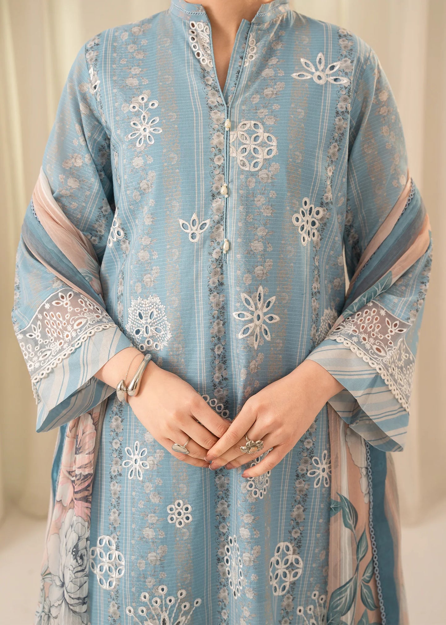 Amal Solace by Allys - Embroidered Chikankari 3 Piece Stitched Suit (DL – 02)