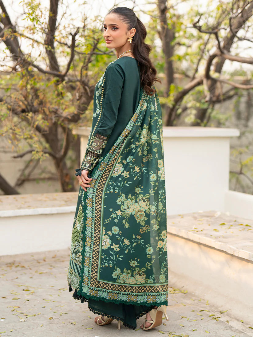 Inlays Mahnur By Angan – Embroidered Lawn 3 Piece Unstitched Suit (AN-010)