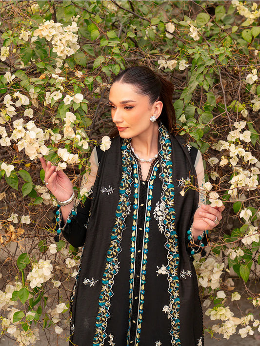Inlays Mahnur By Angan – Embroidered Lawn 3 Piece Unstitched Suit (AN-011)
