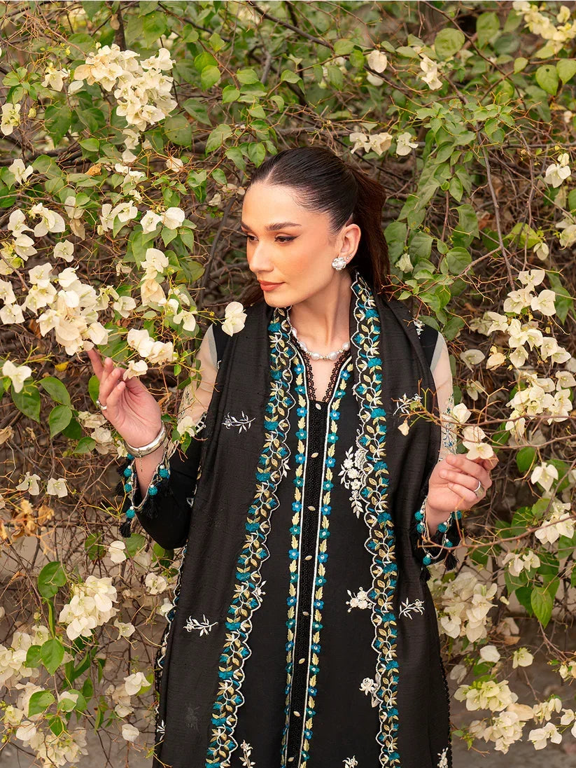 Inlays Mahnur By Angan – Embroidered Lawn 3 Piece Unstitched Suit (AN-011)