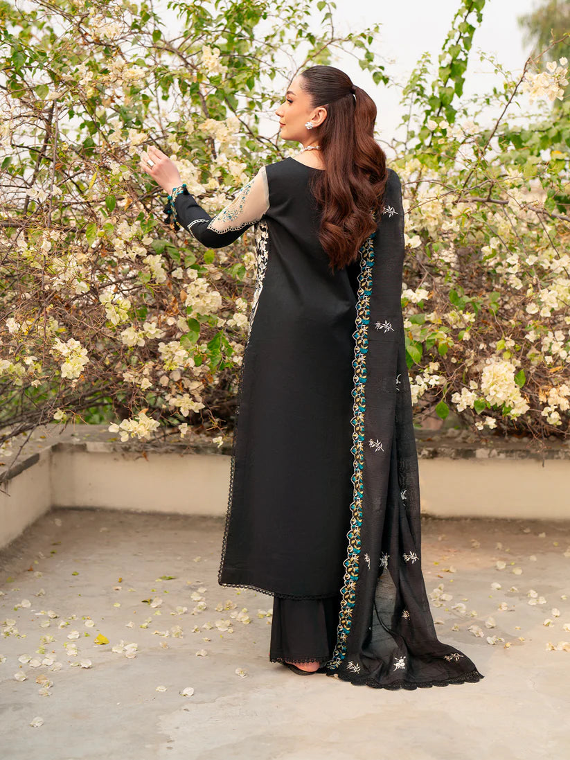 Inlays Mahnur By Angan – Embroidered Lawn 3 Piece Unstitched Suit (AN-011)