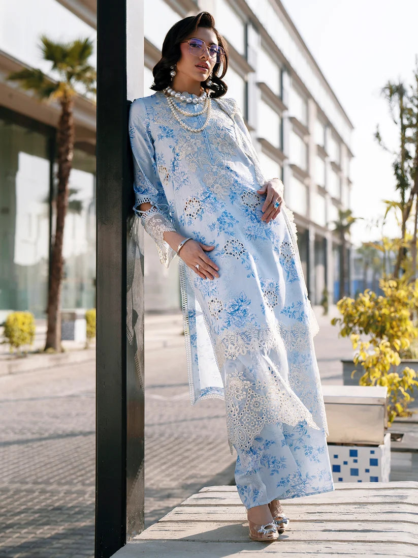 Broadway by Mahnur Embroidered Lawn 26 Unstitched 3 Piece Suit (BR-0014)