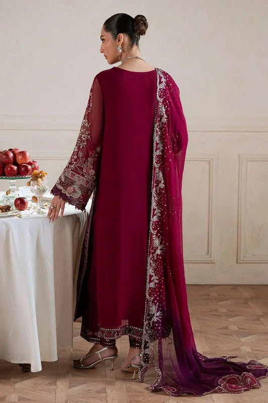 Amaya by Nureh Luxury embroidered chiffon 6 Piece Unstitched Suit (AM-40)
