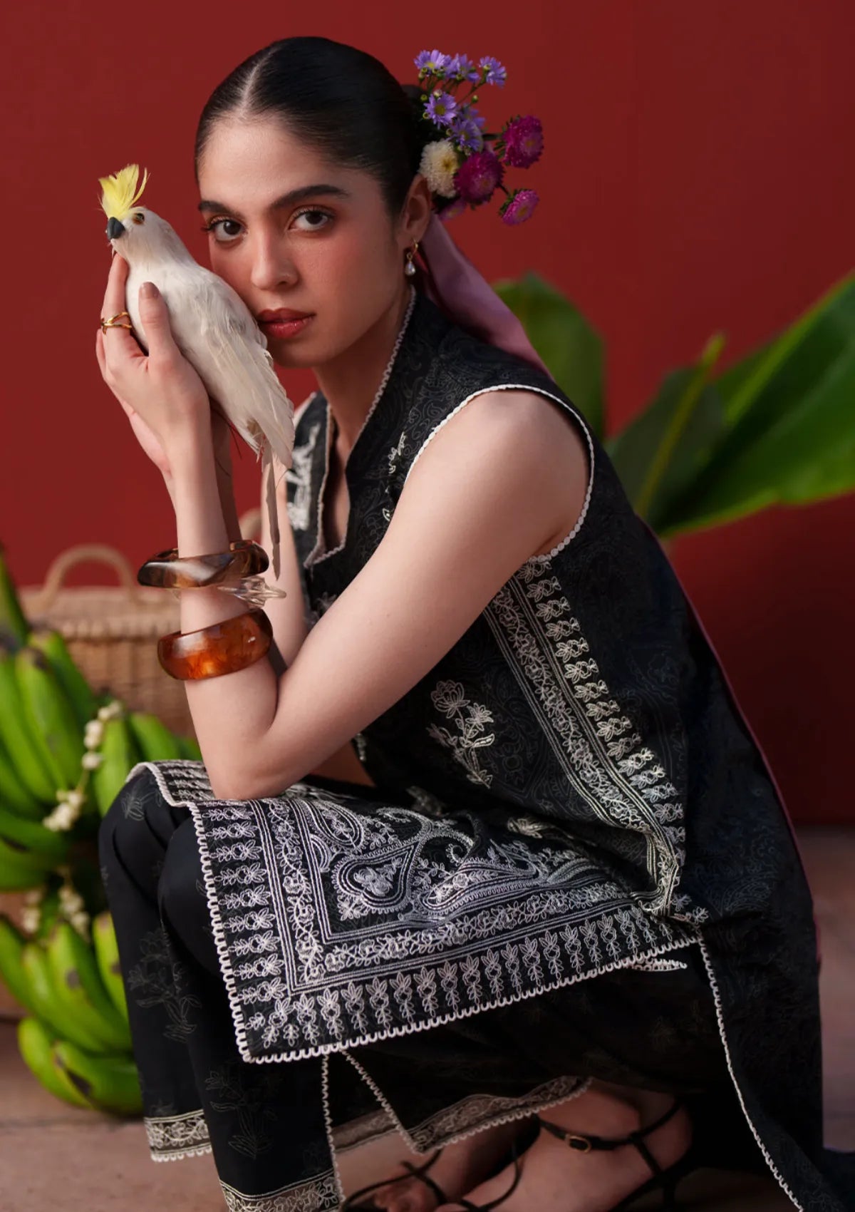 Laanem by Saira Rizwan Unstitched Embroidered Lawn 3 Piece Suit (NERAYA-B)