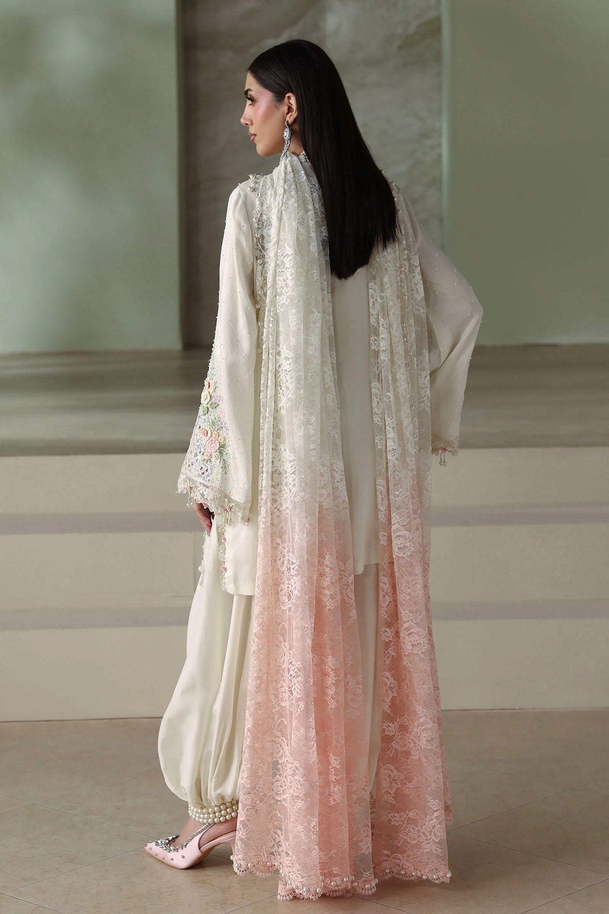 Maria.B Soiree Volume 01 – 3 Piece Unstitched Embroidered Tusser Silk Suit (D2)