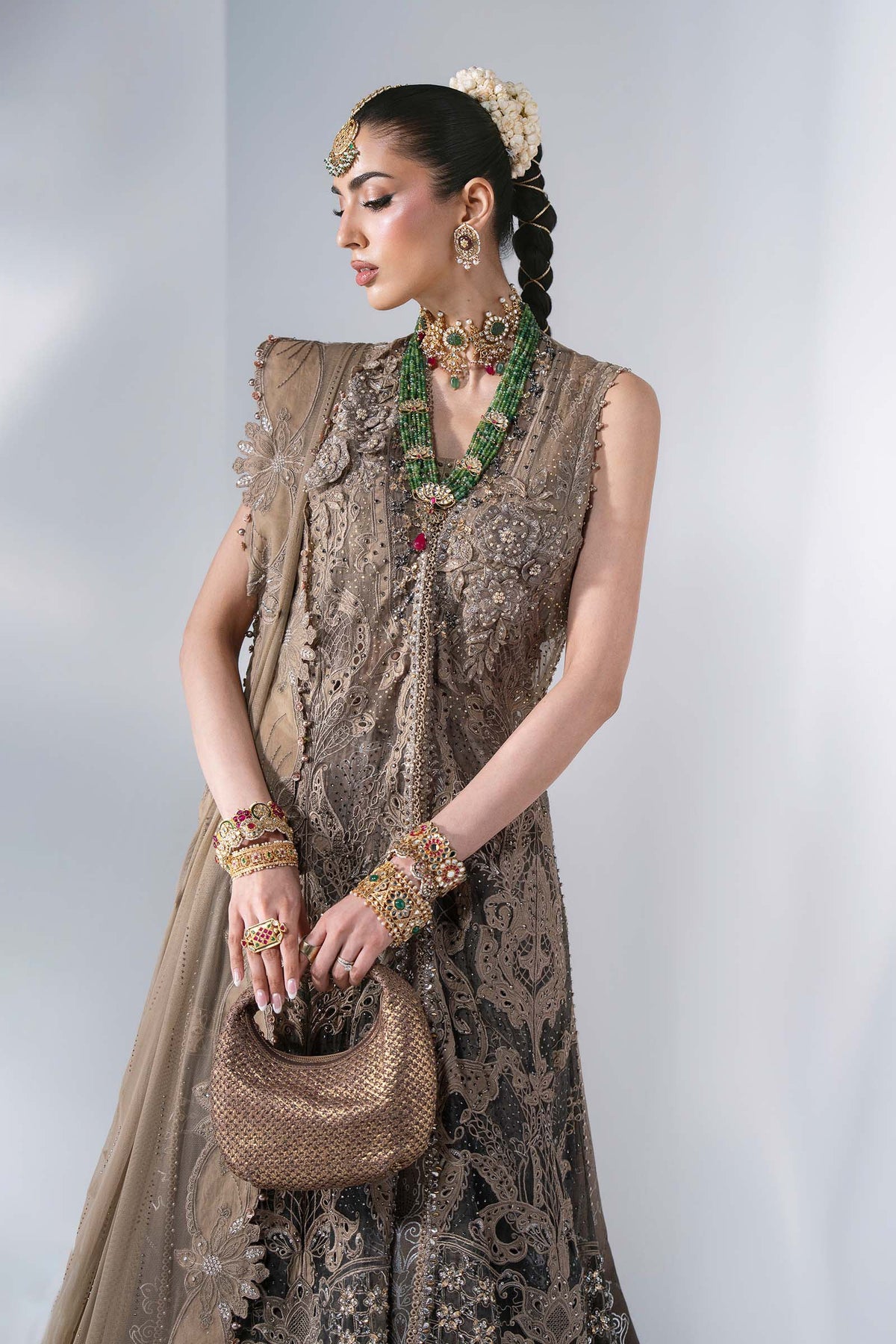 Maria.B Volume 31 – 3 Piece Unstitched Embroidered Chiffon Suit (MBD-02)