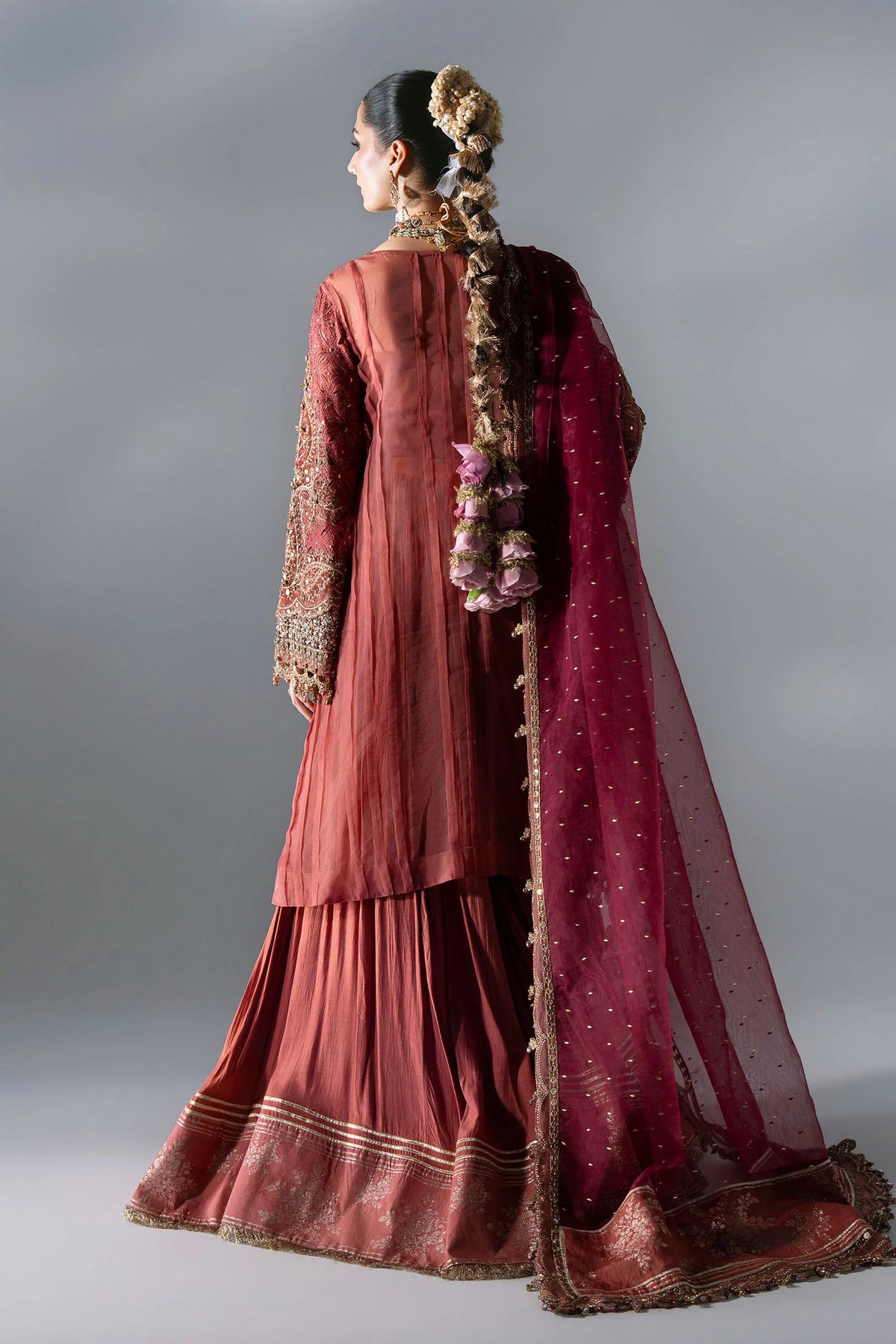 Maria.B Volume 31 – 3 Piece Unstitched Embroidered Organza Suit (MBD-08)