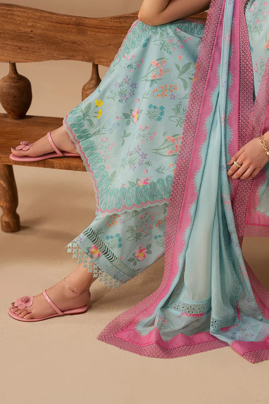 Afrozeh Haze A-Prints Printed Lawn Unstitched 3 Piece Suit (Sunlaced Plum)