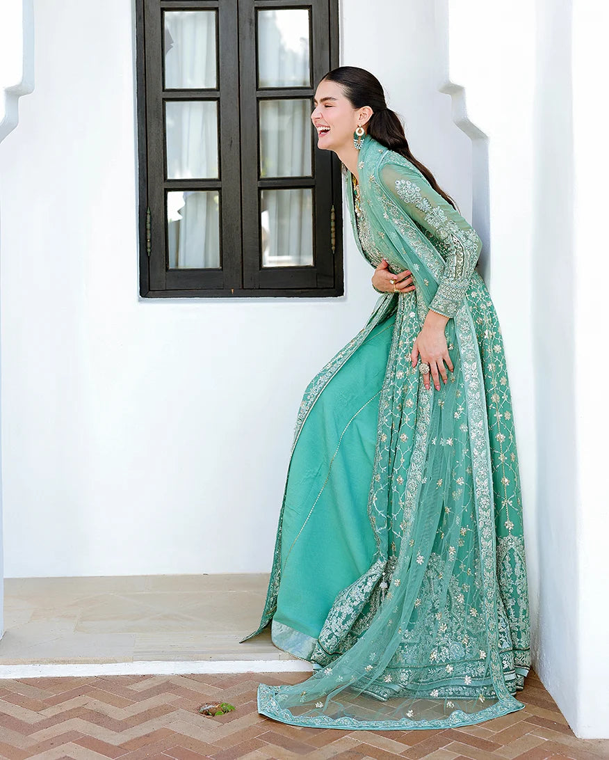 Mushq Bachelorette Chiffon Embroidered 3-Piece Unstitched Suit (Dazzling Diva)