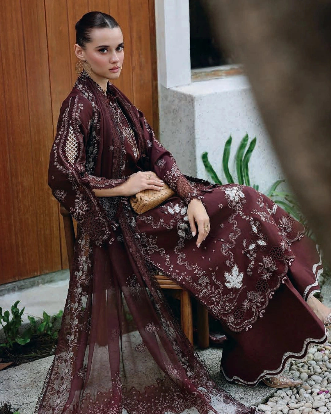 Qalamkari Chikankari Eid Edit -CM #01 (ESHAL)