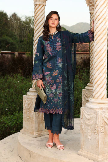 Rang Rasiya - Embroidered Lawn Stitched 3 Piece Suit (Eshal)