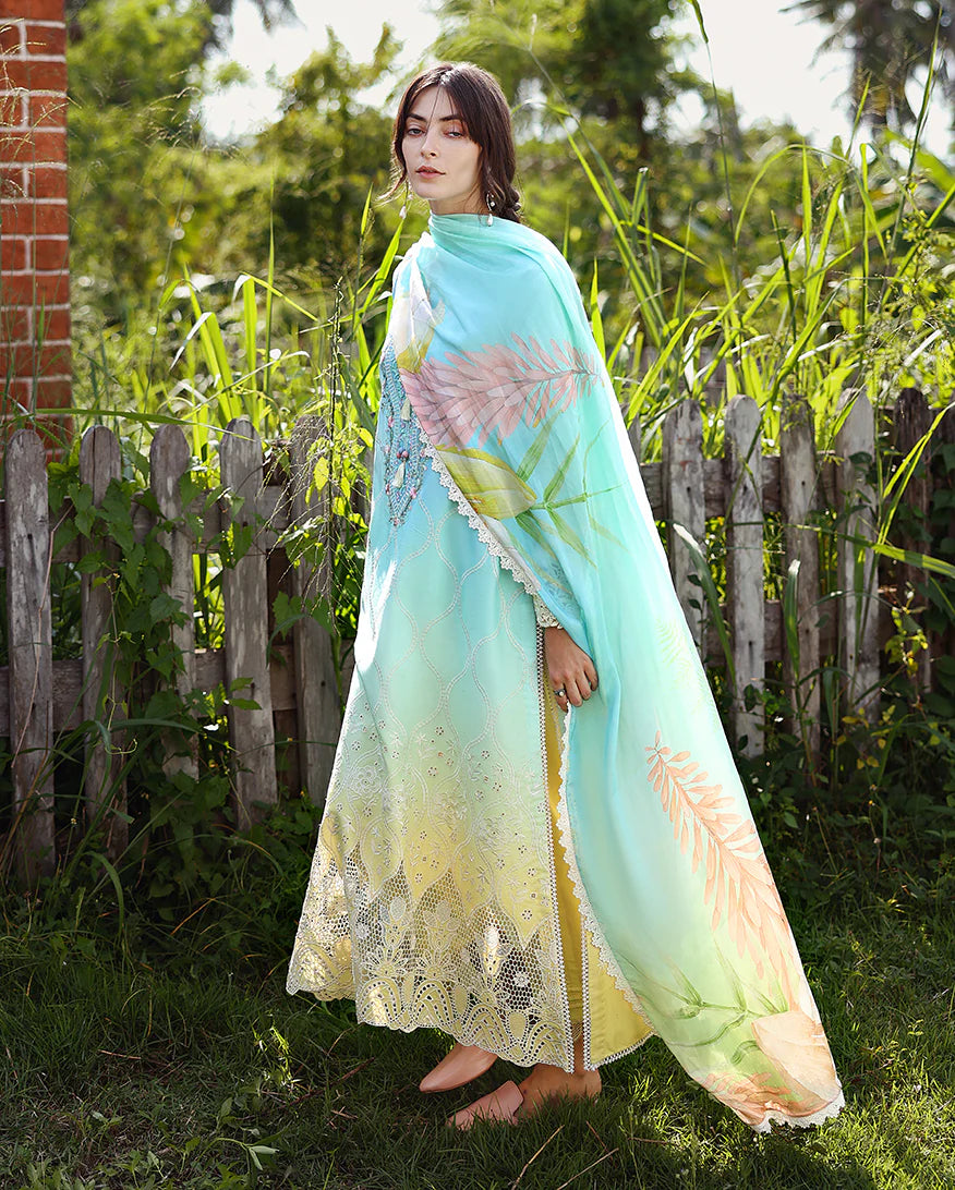 Mushq Solace Ombre Luxury Lawn 3 Piece Unstitched Suit (Ethereal Pause)