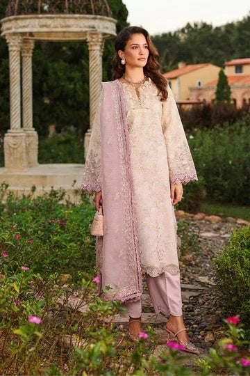 Rang Rasiya - Embroidered Lawn Stitched 3 Piece Suit (Haneen)
