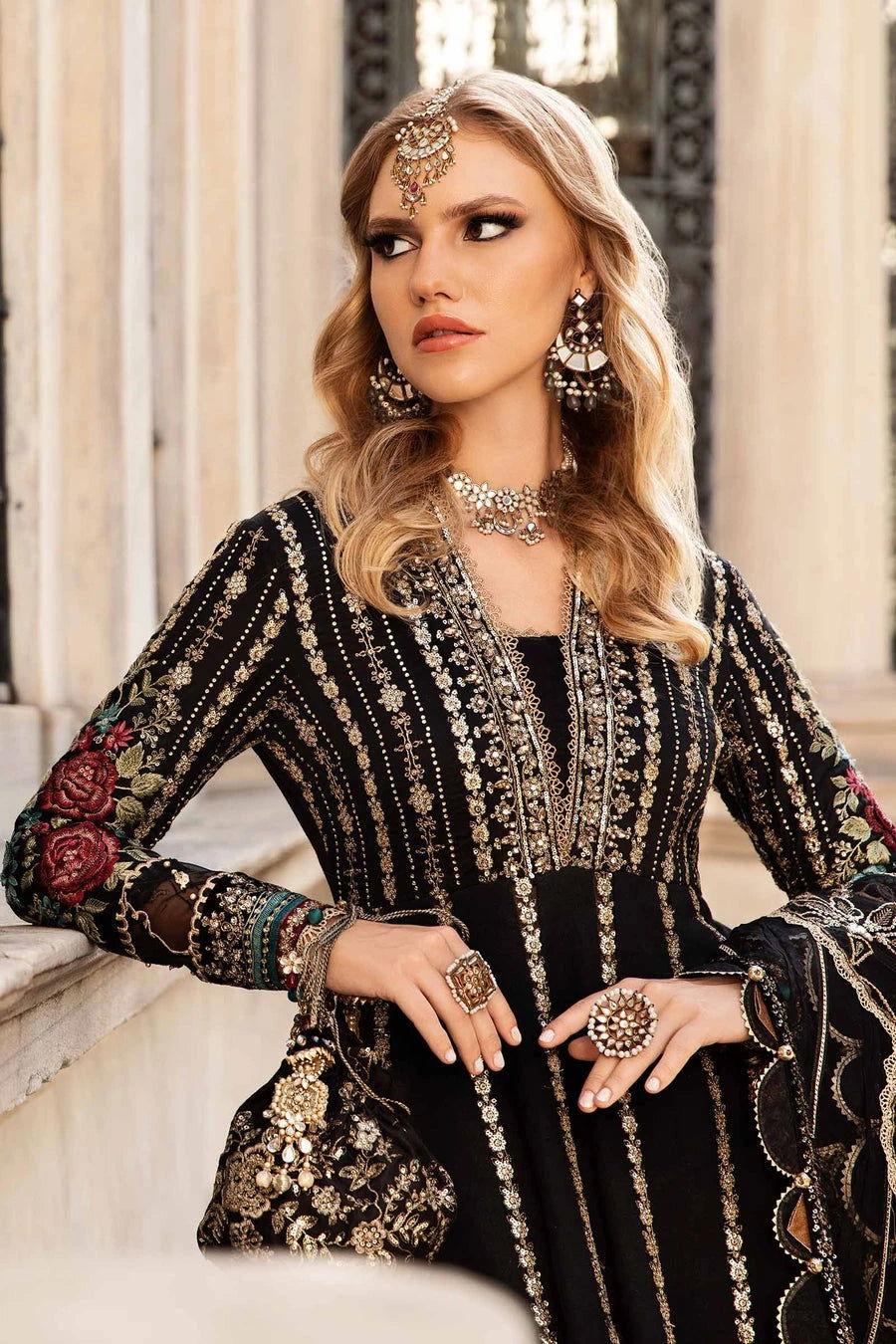 Maria b CST-806 Unstitched Embroidered Cotton Satin