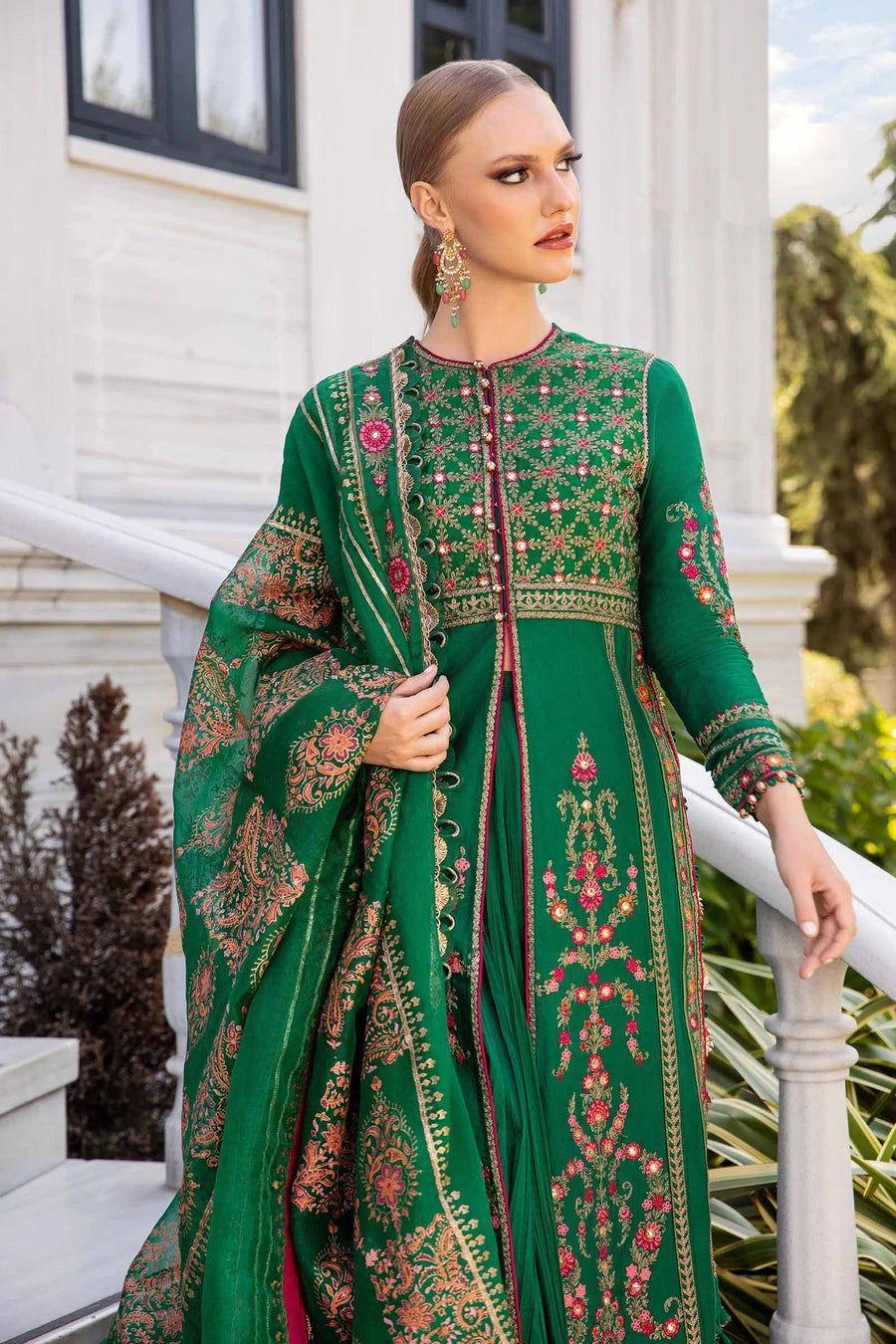 Maria b CST-811 Unstitched Embroidered Cotton Satin