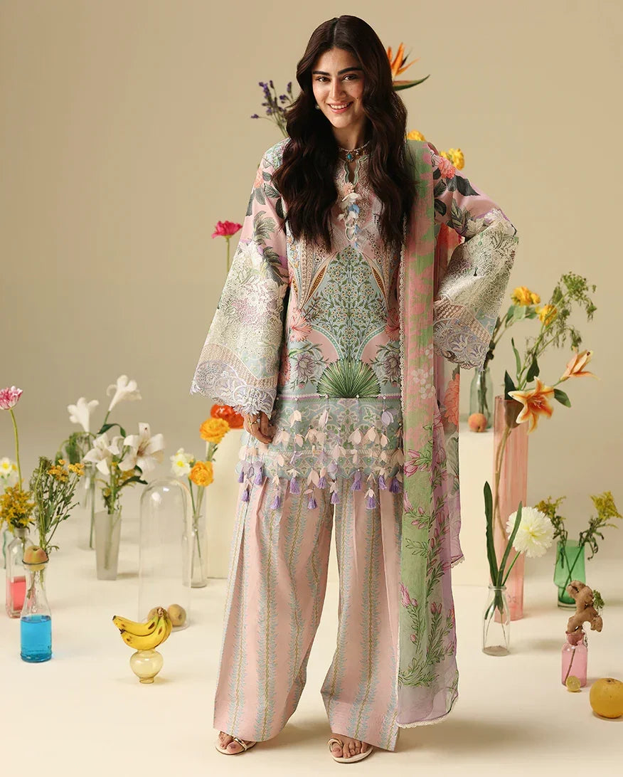 Mushq Soleil 3 Piece Unstitched Lawn Suit (Moonlit Dolce)