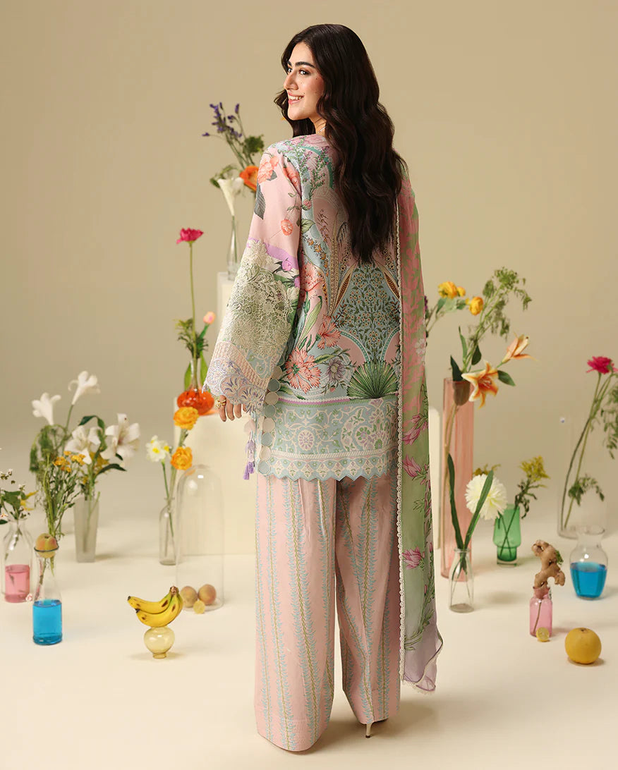 Mushq Soleil 3 Piece stitched Lawn Suit (Moonlit Dolce)