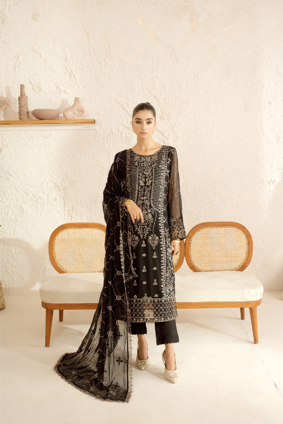 Ramsha BB-107 Sonehri vol 1 Chiffon Collection
