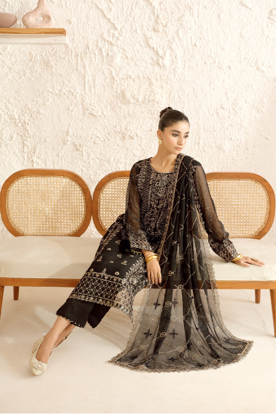 Ramsha BB-107 Sonehri vol 1 Chiffon Collection