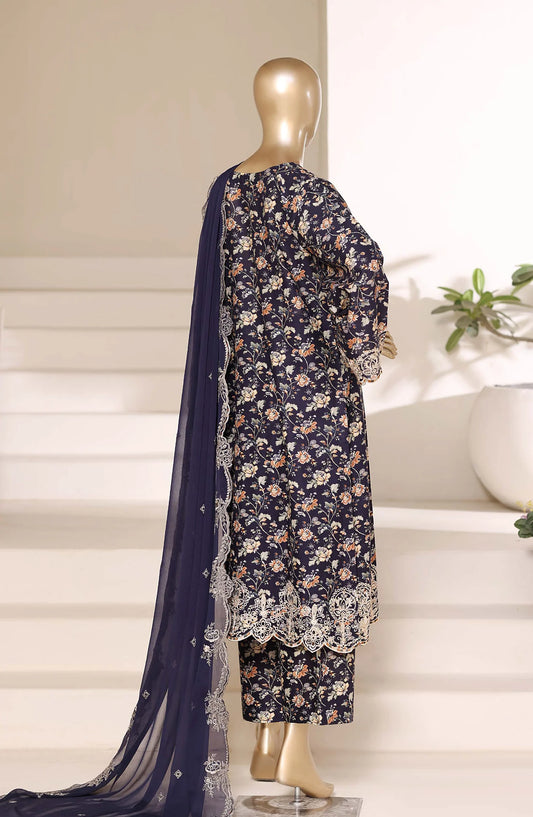 Sadabahar Regal Embroidered Lawn Stitched 3 Piece Suit