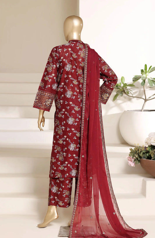 Sadabahar Regal Embroidered Lawn Stitched 3 Piece Suit