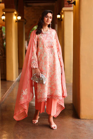 Rang Rasiya - Embroidered Lawn Stitched 3 Piece Suit (Safina)