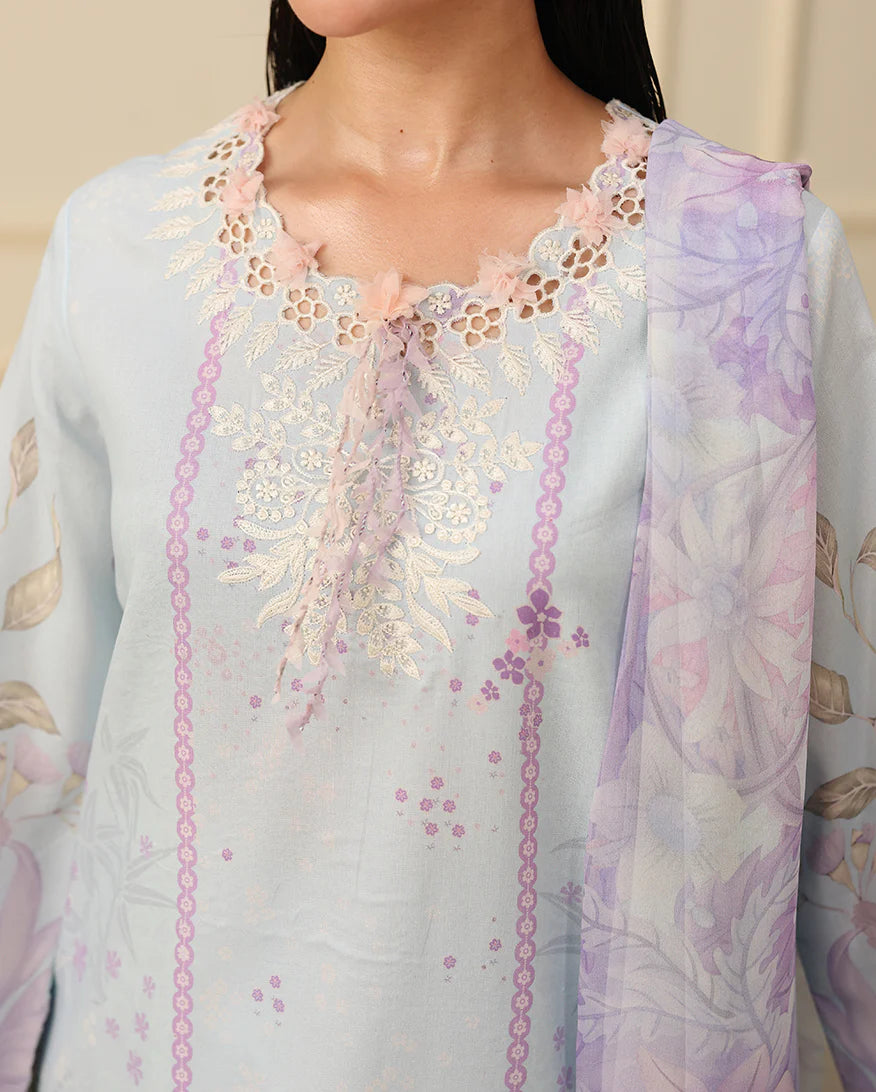 Mushq Soleil 3 Piece Unstitched Lawn Suit (Moonlit Dolce)