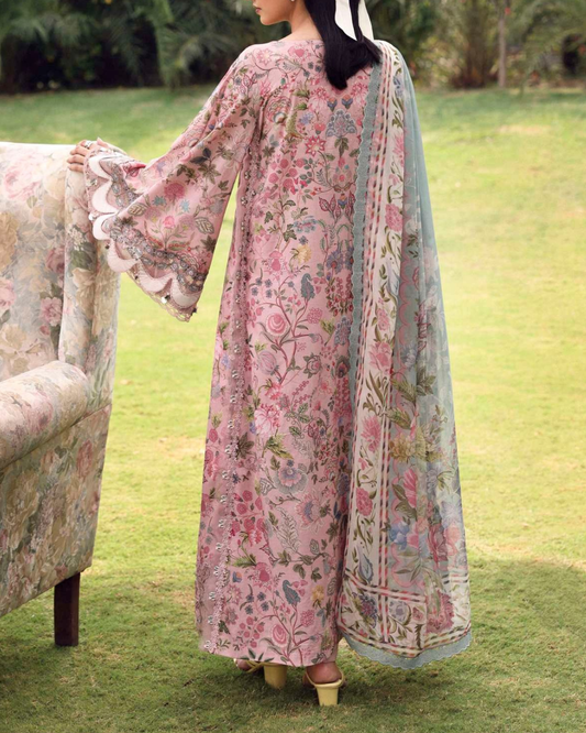 Elaf Belladore Prints Chiffon 26 Unstitched Premium 3 Piece Suit (EPA-3A)