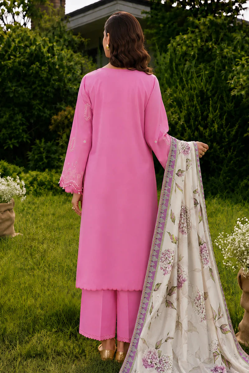 Zellbury Chikankari Embroidered Stitched 3 Piece Suit (4055)