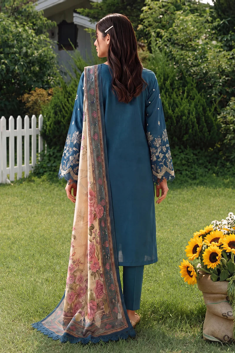 Zellbury Chikankari Embroidered Stitched 3 Piece Suit (4061)