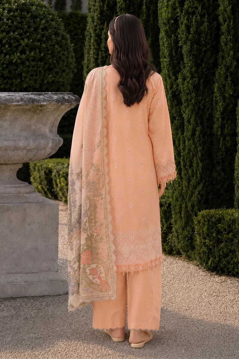 Zellbury Chikankari Embroidered Unstitched 3 Piece Suit (4072)