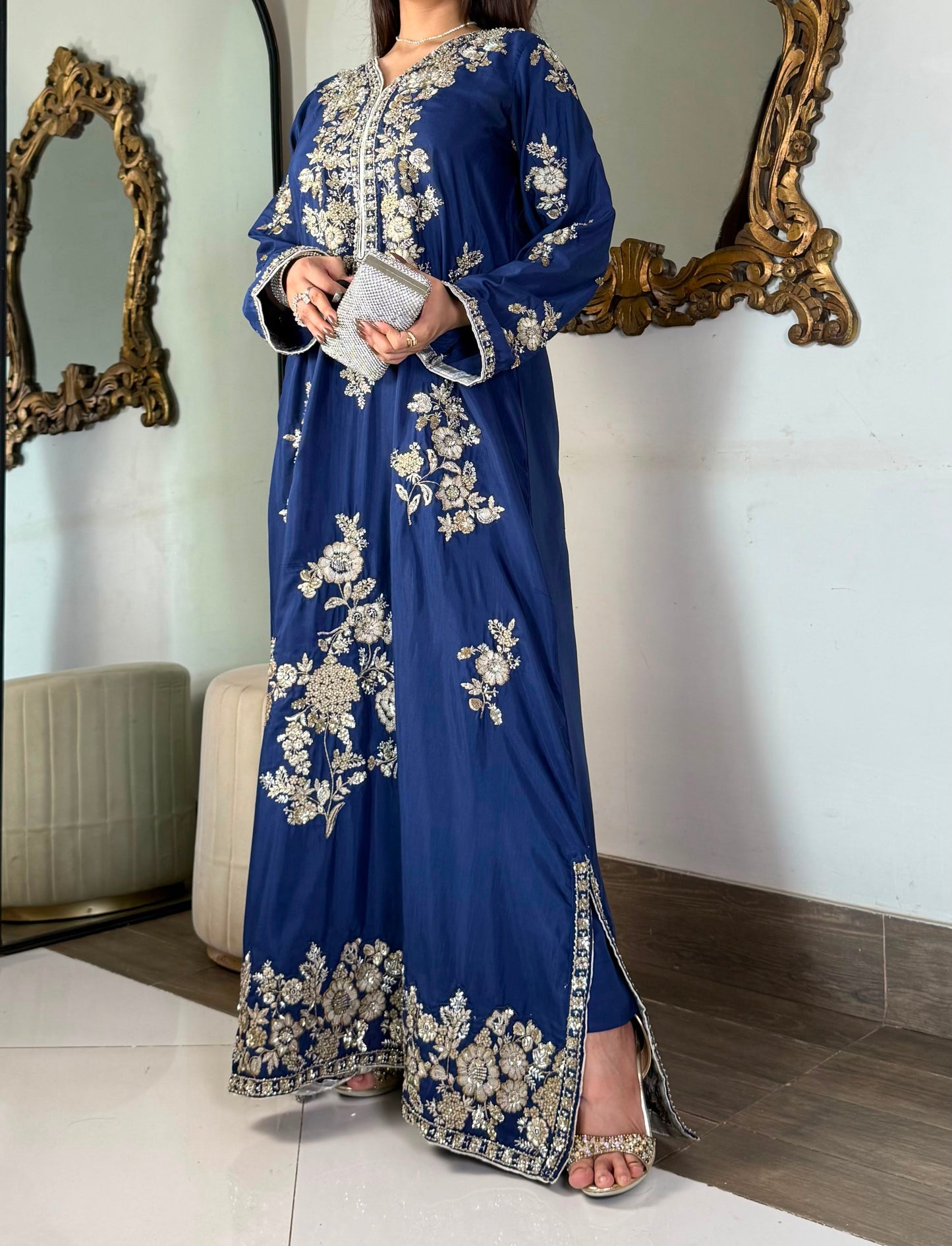 Amna Khurram Pure Viscose Heavy Embroidered Stitched 3 Piece Suit