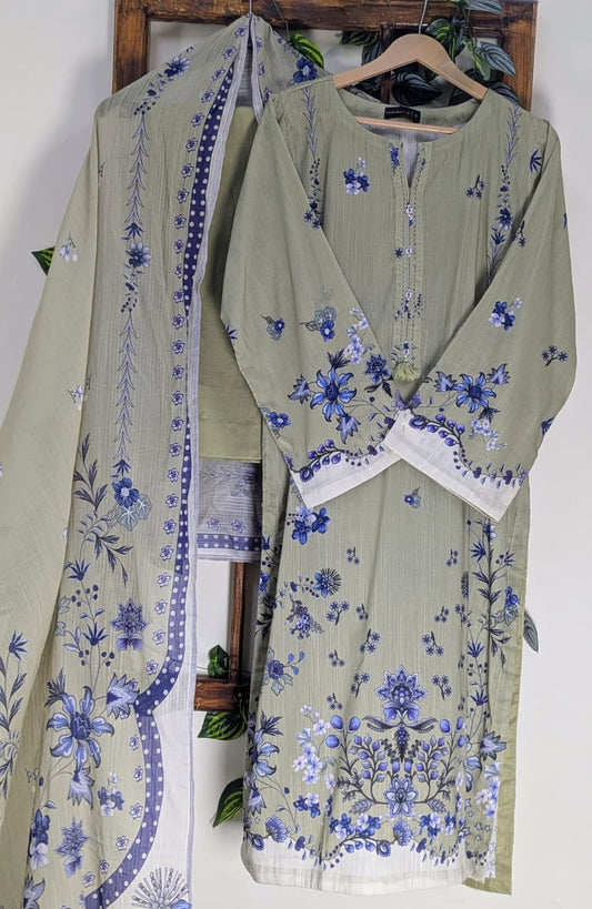 Sadabahar Printed Lawn Vol -10 Stitched 3 Piece Suit (D-06)