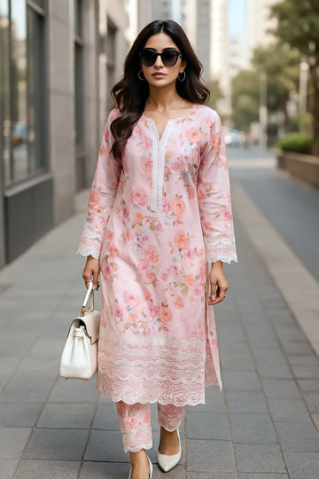 Lakhany LG-RL-0226 02 Piece Ready to wear Embroidered Shirt & Trouser