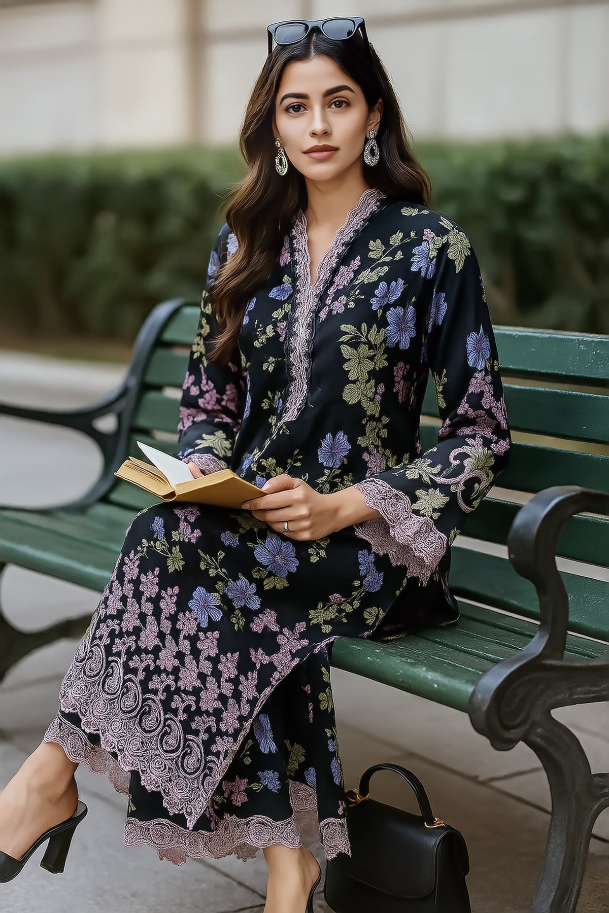 Lakhany LG-UB-0149 02 Piece Ready to wear Embroidered Shirt & Trouser