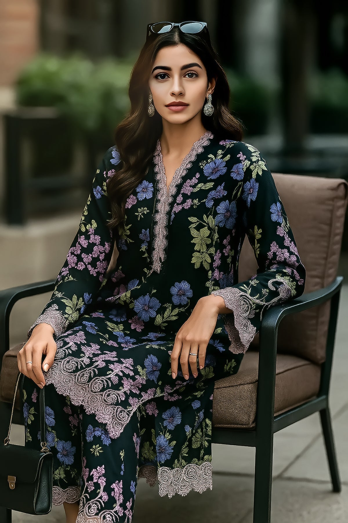 Lakhany LG-UB-0149 02 Piece Ready to wear Embroidered Shirt & Trouser