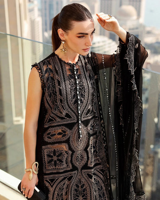 MARIA B LUXURY 3 Piece Embroidered Lawn Suit (Unstitched)