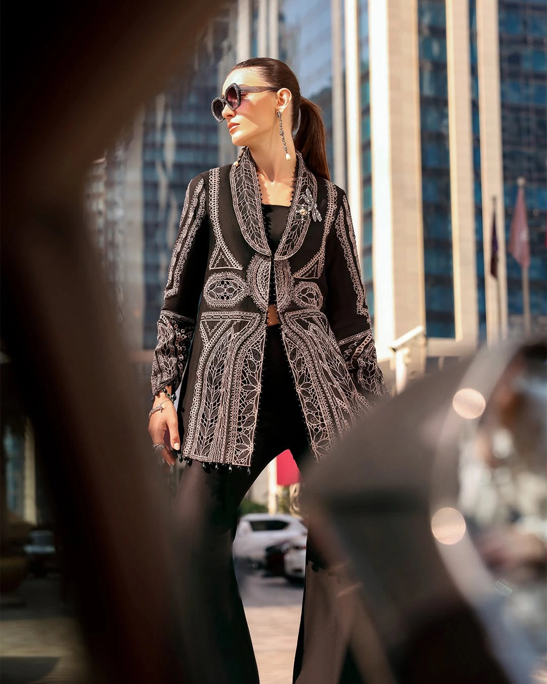 MARIA B LUXURY 3 Piece Embroidered Lawn Suit (Unstitched)