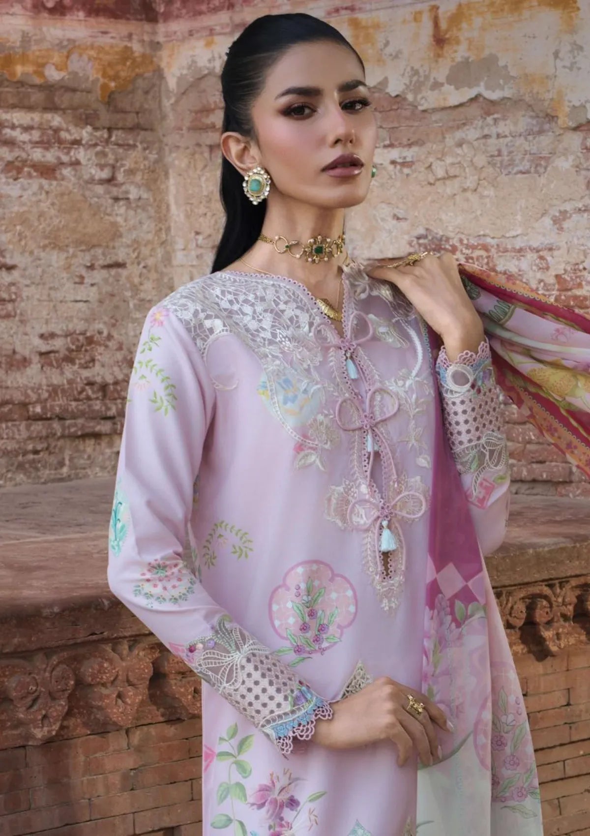 Saira Shakira by Bloom Unstitched Suite Lawn 26 (MAELLE 6-A)