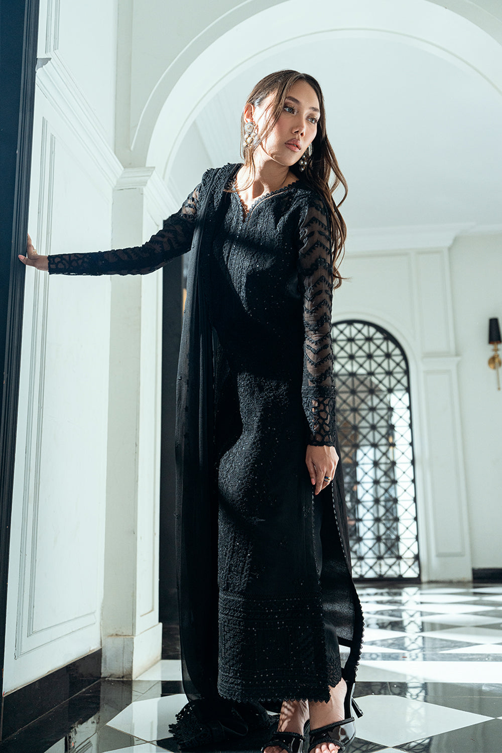Azure Raven Drape Ensembles Festive Collection