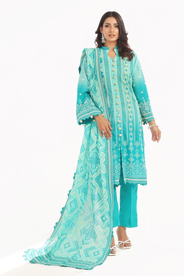Gulahmed CL-42328 A 3 Piece Unstitched Printed Lawn Suit